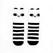Meia Alta Infantil 3/4 Panda Japan Preto e Branco - MiniMalista Baby - 0.3, 0.5, black-friday, com-desconto-mm10, Meia Estação, Menino, Neutro, Unissex -bebê-minimalista-estiloso