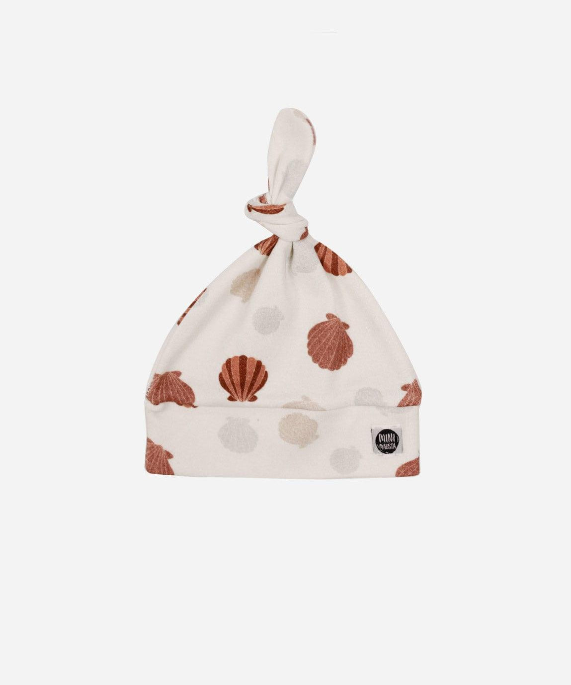 Touca Nó Recém-Nascido Unissex | Seashell - MiniMalista Baby - 0.3, b2b, Baby, black-friday, com-desconto-mm10, Meia Estação, Menina, Neutro, tab-tam-touca-nó, Unissex -bebê-minimalista-estiloso