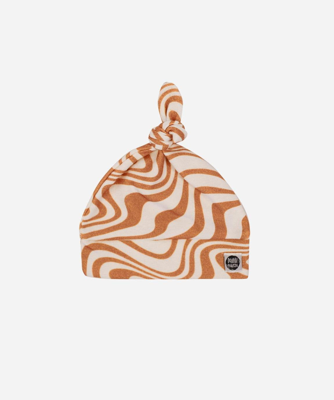 Touca Nó Recém-Nascido Unissex | Swirl - MiniMalista Baby - 0.3, b2b, Baby, black-friday, com-desconto-mm10, Meia Estação, Menino, tab-tam-touca-nó -bebê-minimalista-estiloso