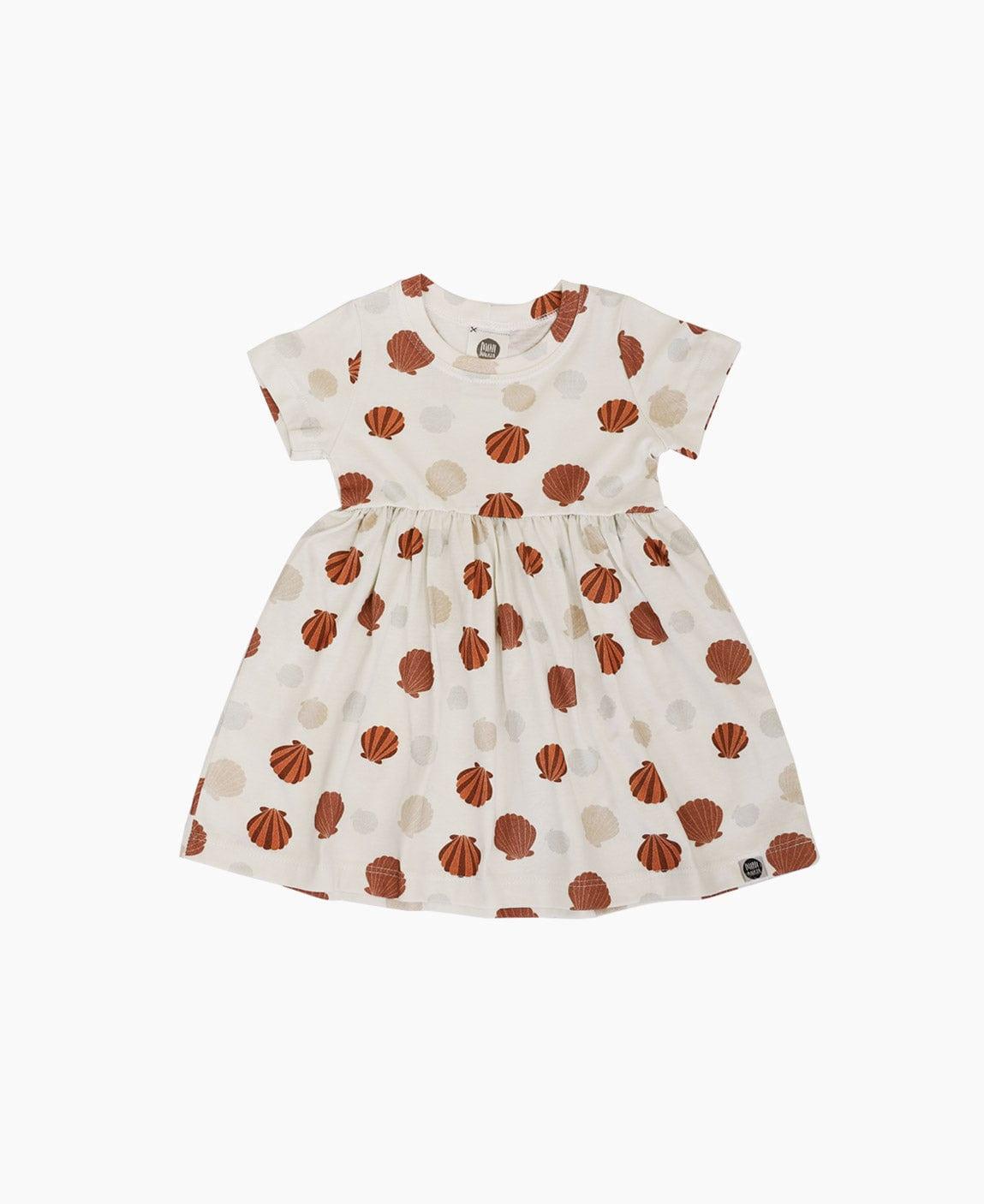 Vestido de Verão Infantil Seashell - MiniMalista Baby - b2b, Calor, com-desconto-mm10, Kids, Menina, Verão -bebê-minimalista-estiloso