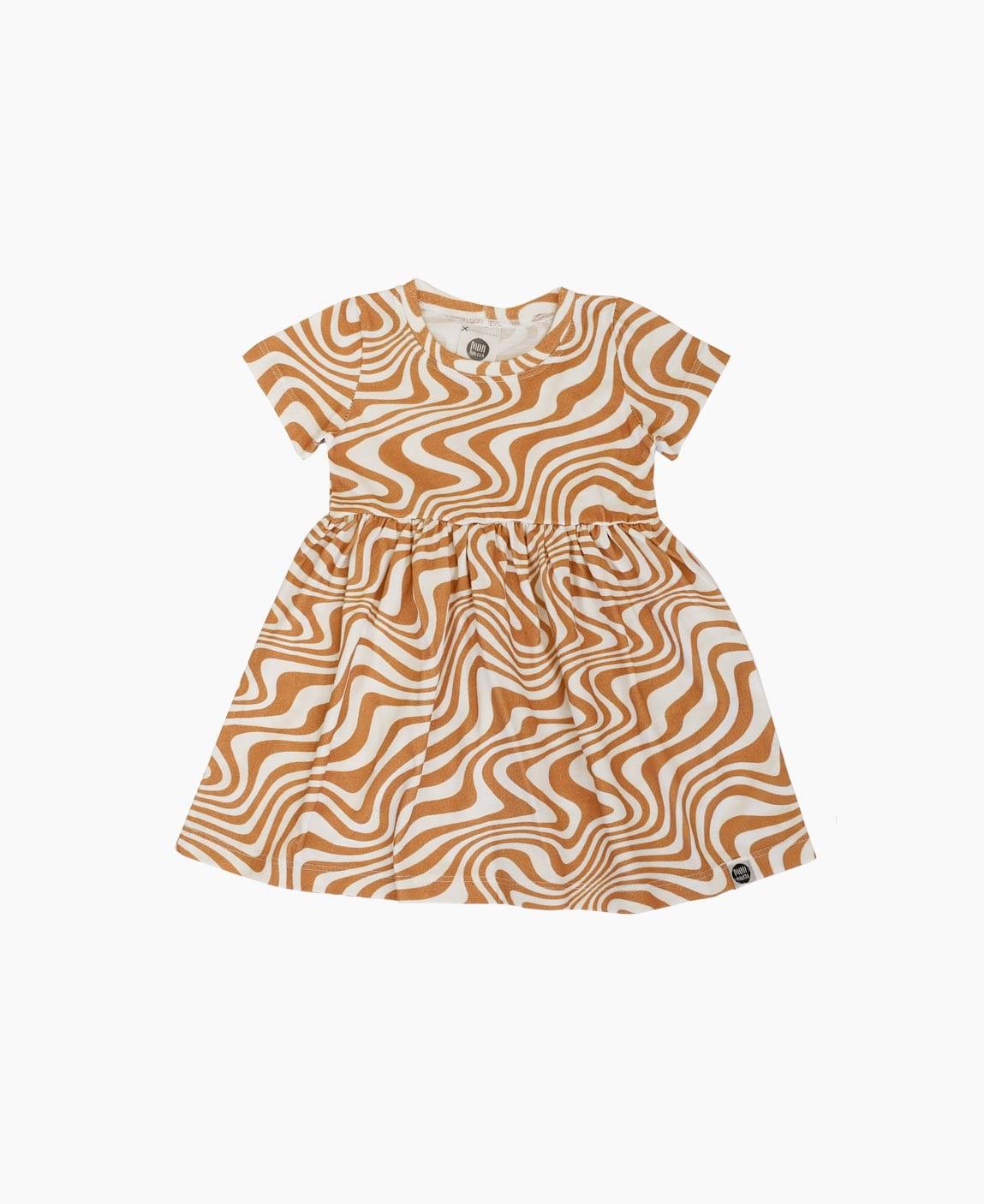 Vestido de Verão Infantil Swirl - MiniMalista Baby - b2b, Calor, com-desconto-mm10, Kids, Menina, Verão -bebê-minimalista-estiloso