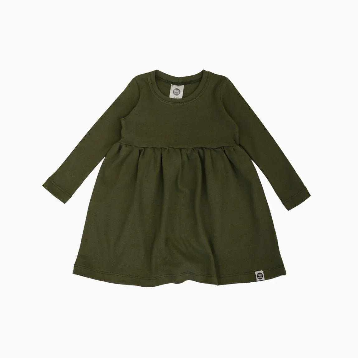 Vestido Infantil Manga Longa MiniMalista | Liso Jungle Green - MiniMalista Baby - 0.2, b2b, black-friday, Christmas, com-desconto-mm10, Frio, Kids, Menina, Natal, new, tab-tam-vestido-manga-longa, Xmas -bebê-minimalista-estiloso