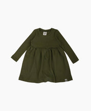 Vestido Infantil Manga Longa MiniMalista | Liso Jungle Green - MiniMalista Baby - 0.2, b2b, black-friday, Christmas, com-desconto-mm10, Frio, Kids, Menina, Natal, new, tab-tam-vestido-manga-longa, Xmas -bebê-minimalista-estiloso