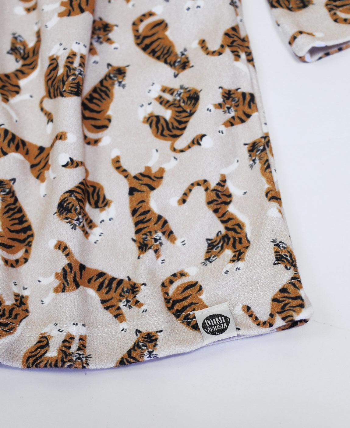 Vestido Infantil Manga Longa | Tiger - MiniMalista Baby - 0.3, 0.35, b2b, black-friday, com-desconto-mm10, Frio, Kids, Menina, tab-tam-vestido-manga-longa -bebê-minimalista-estiloso