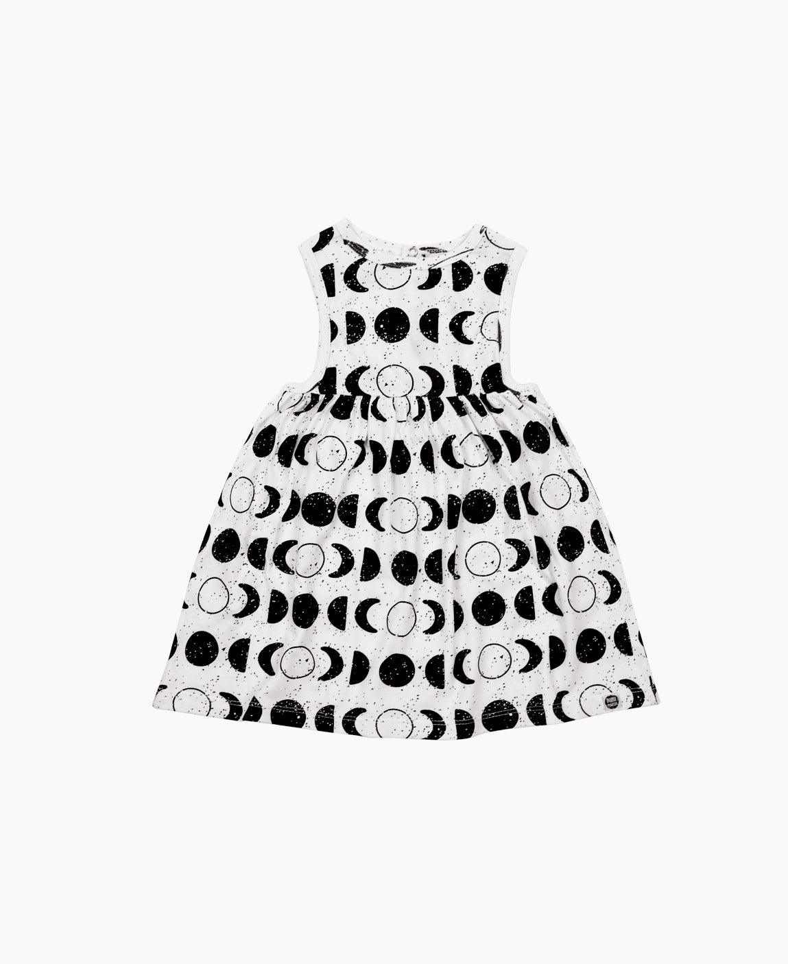 Vestido Regata Malha Infantil Lunar - MiniMalista Baby - b2b, Calor, Kids, Menina, Neutro, outlet, Unissex, Verão -bebê-minimalista-estiloso