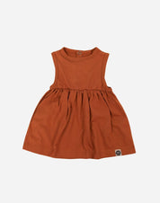 Vestido Regata Malha Infantil MiniMalista | Liso Ginger - MiniMalista Baby - 0.3, 0.35, b2b, black-friday, Calor, com-desconto-mm10, Kids, Menina, tab-tam-vestido-regata, Verão -bebê-minimalista-estiloso
